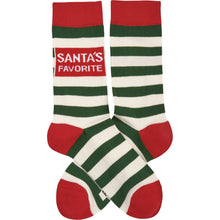 Load image into Gallery viewer, Santa's Favorite Socks