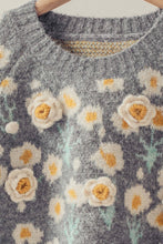 Load image into Gallery viewer, Maeve Floral Knit Sweater