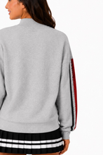 Load image into Gallery viewer, Ohio State Mock Neck Sequin Stripe Sweatshirt