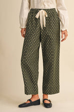Load image into Gallery viewer, CATHERINE POLKA DOT WIDE LEG CROPPED PANTS