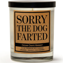 Load image into Gallery viewer, Sorry The Dog Farted - Funny Candles for Dog Mom's and Dad's