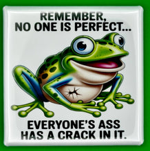 Load image into Gallery viewer, Novelty Frog Magnet – Funny Imperfection Quote Quirky Humor - Simply Susan’s