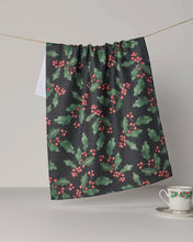 Load image into Gallery viewer, Holly Night Tea Towel - Holiday 2026