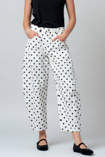 Load image into Gallery viewer, Sloan Polka Dot Print Cotton Barrel Leg Jeans - Simply Susan’s