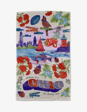 Load image into Gallery viewer, Greetings From Ohio Tea Towel