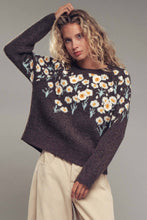 Load image into Gallery viewer, Maeve Floral Knit Sweater