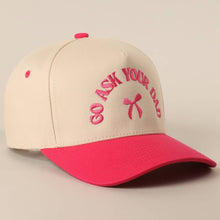 Load image into Gallery viewer, GO ASK YOUR DAD Embroidery Two-Tone Trucker Hat - Simply Susan’s