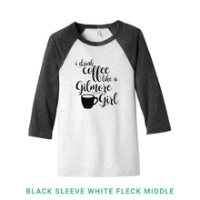 Load image into Gallery viewer, Coffee Like A Gilmore Girl Baseball T-Shirt
