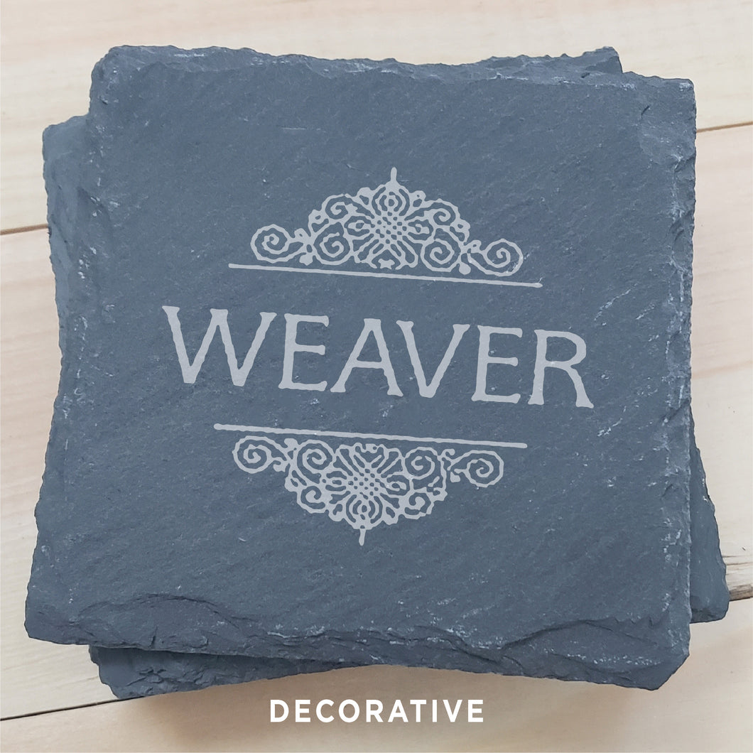 Personalized Slate Coasters (4-pack)