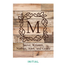Load image into Gallery viewer, Personalized Light Faux Wood Plaque

