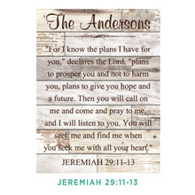 Load image into Gallery viewer, Personalized White Faux Wood Plaque