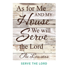 Load image into Gallery viewer, Personalized White Faux Wood Plaque