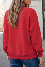 Load image into Gallery viewer, JOLLY Christmas Mock Neck Reversible Sweatshirt | S-2XL - Simply Susan’s
