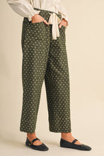 Load image into Gallery viewer, CATHERINE POLKA DOT WIDE LEG CROPPED PANTS
