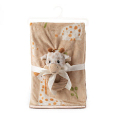 Load image into Gallery viewer, Baby Safe Bumblez Giraffe Blanket &amp; Rattle 30" (76cm) - Simply Susan’s
