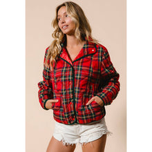 Load image into Gallery viewer, Vintage Christmas Plaid Quilting Jacket - Simply Susan’s
