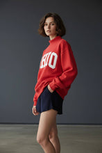 Load image into Gallery viewer, OHIO' Embroidered Mock Neck Sweatshirt
