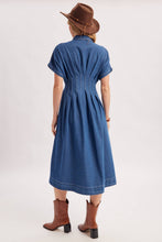 Load image into Gallery viewer, MARGOT DENIM SHIRT DRESS
