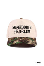 Load image into Gallery viewer, Somebody's Problem Two Tone Canvas Cotton Cap
