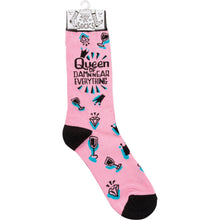 Load image into Gallery viewer, Queen Of Damn Near Everything Socks
