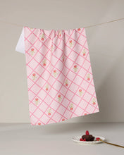 Load image into Gallery viewer, Rose Lattice Tea Towel
