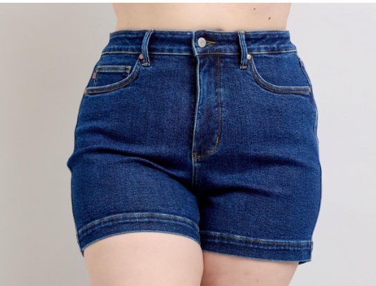 Judy Blue Tummy Control Shorts PLUS
