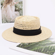 Load image into Gallery viewer, Faux Straw Hat
