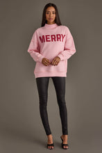 Load image into Gallery viewer, Pink Merry &amp; Cheers Reversible Sweatshirt
