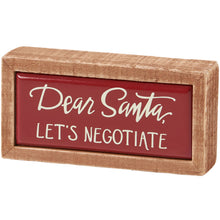 Load image into Gallery viewer, Dear Santa Box Sign Mini

