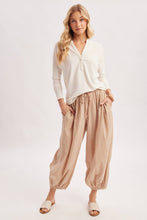 Load image into Gallery viewer, LAUREN  DRAWSTRING BALLOON PANTS

