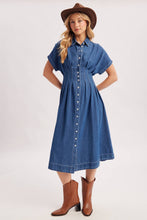 Load image into Gallery viewer, MARGOT DENIM SHIRT DRESS
