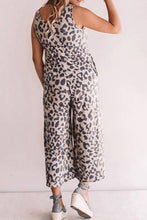 Load image into Gallery viewer, Cora Leopard Sleeveless Jumpsuit
