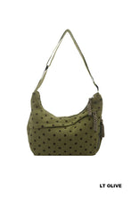 Load image into Gallery viewer, Polka Dot Crescent Bag
