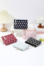 Load image into Gallery viewer, Polka Dot Cosmetic Clutch
