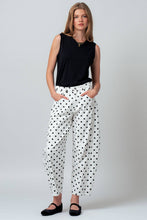 Load image into Gallery viewer, Sloan Polka Dot Print Cotton Barrel Leg Jeans - Simply Susan’s
