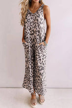 Load image into Gallery viewer, Cora Leopard Sleeveless Jumpsuit

