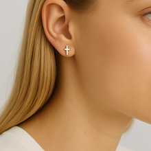 Load image into Gallery viewer, Cross Stud Earrings
