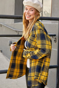 Maria Fabric Plaid Shirts
