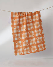 Load image into Gallery viewer, Pumpkin Check Tea Towel
