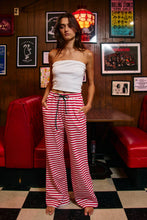 Load image into Gallery viewer, IP60012 Wide Leg Striped Lounge Pants
