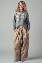 Load image into Gallery viewer, Maeve Floral Knit Sweater
