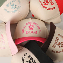 Load image into Gallery viewer, EASILY DISTRACTED BY DOGS Embroidered Trucker Hat
