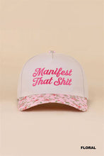 Load image into Gallery viewer, Manifest That Shit Two Tone Snapback Hat
