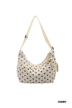 Load image into Gallery viewer, Polka Dot Crescent Bag
