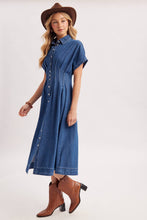 Load image into Gallery viewer, MARGOT DENIM SHIRT DRESS
