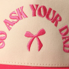 Load image into Gallery viewer, GO ASK YOUR DAD Embroidery Two-Tone Trucker Hat - Simply Susan’s
