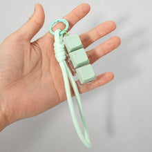 Load image into Gallery viewer, Light Up LED Stress Relief Cube Keyboard Bag Charm
