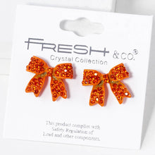 Load image into Gallery viewer, Rhinestone Bow Shape Post Earrings - Simply Susan’s
