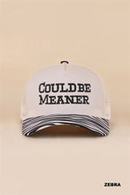 Load image into Gallery viewer, Could Be Meaner Two Tone Mesh Snapback Hat
