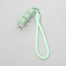 Load image into Gallery viewer, Light Up LED Stress Relief Cube Keyboard Bag Charm
